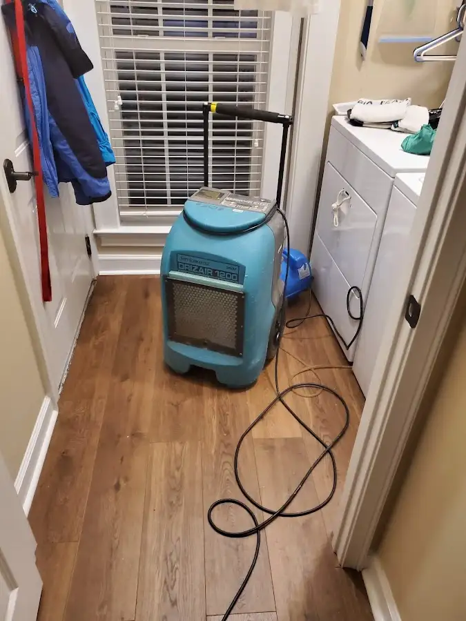 Commercial dehumidifier deployed for Flood Damage Cleanup in Yukon